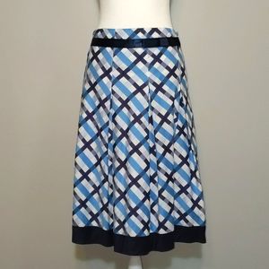 Tommy Hilfiger Plaid Pleated Midi Skirt